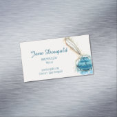 Carte De Visite Magnétique Aquarelle Stylo en plume artistique Stylo classiqu (In Situ)