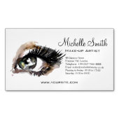 Carte De Visite Magnétique Aquarelle yeux de foudre extension maquillage marq (devant)