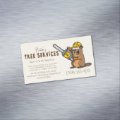 Carte De Visite Magnétique Arboristes Forêt Entretien Paysage (In Situ)