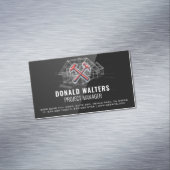 Carte De Visite Magnétique Architecte de construction | Plan directeur | Haut (In Situ)