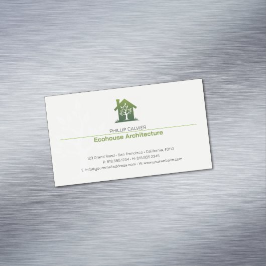 Carte De Visite Magnétique Architecture | Eco Home Architect (In Situ)