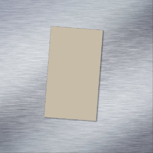 Carte De Visite Magnétique Arrière-plan beige clair doux – Conception de mari