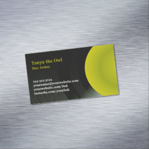 Carte De Visite Magnétique Arrière - plan de CD DJ