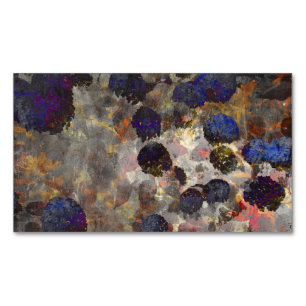 Carte De Visite Magnétique Art arrière - plan numérique de fleurs / motif de 