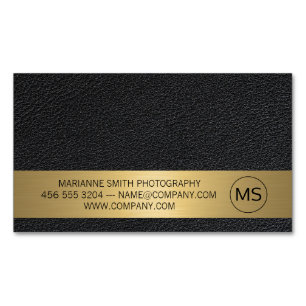Carte De Visite Magnétique Art contemporain   Photographe   Cuir