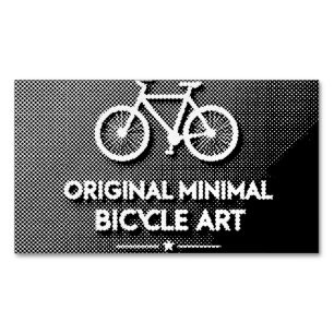Carte De Visite Magnétique Art de vélo minimaliste