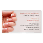 Carte De Visite Magnétique Artiste du salon de ongles (devant)