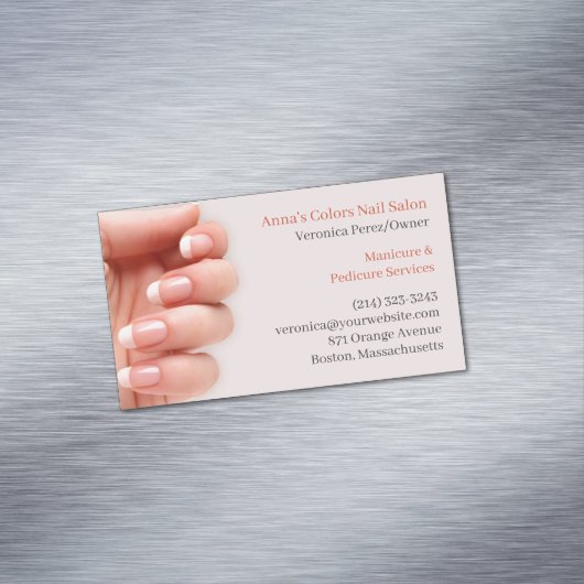 Carte De Visite Magnétique Artiste du salon de ongles (In Situ)