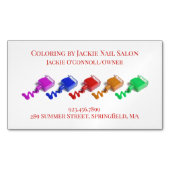 Carte De Visite Magnétique Artiste du salon de ongles (devant)