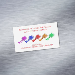 Carte De Visite Magnétique Artiste du salon de ongles
