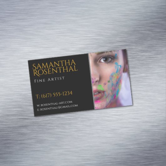 Carte De Visite Magnétique Artiste | Professionnel (In Situ)