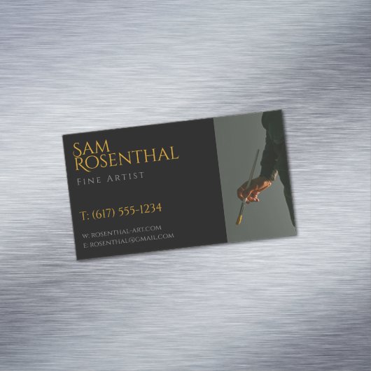 Carte De Visite Magnétique Artiste | Professionnel (In Situ)