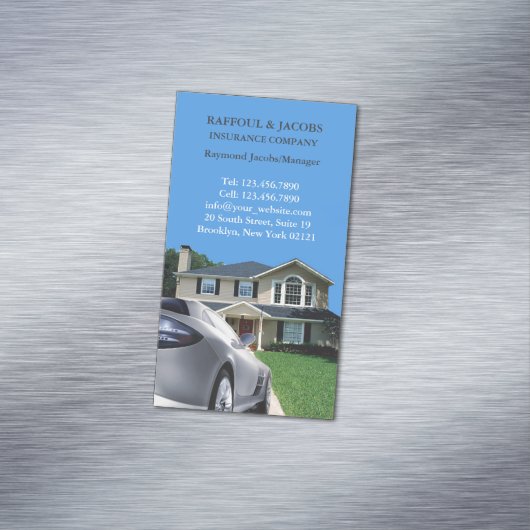 Carte De Visite Magnétique Assurance (In Situ)