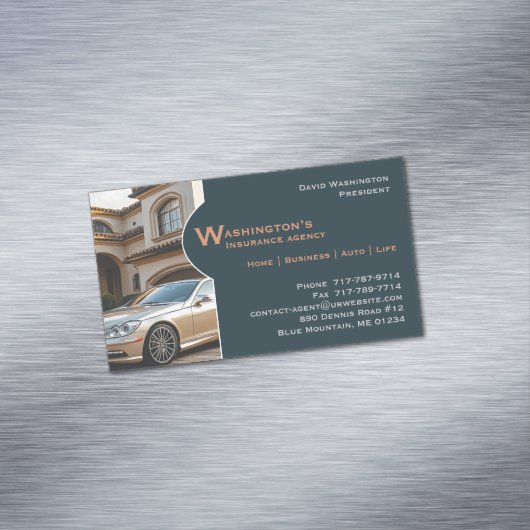 Carte De Visite Magnétique Assurance (In Situ)