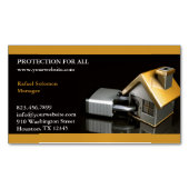 Carte De Visite Magnétique Assurance sécurité (devant)