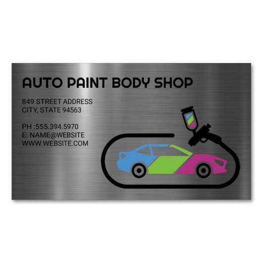 Carte De Visite Magnétique Auto Support | Car Paint Jobs (devant)