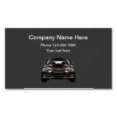Carte De Visite Magnétique Automobile De Luxe Simple (devant)