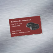 Carte De Visite Magnétique Automotive Services Thème Voiture (In Situ)