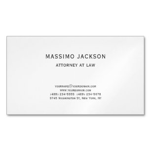 Carte De Visite Magnétique Avocat Unique Simple de Droit