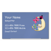 Carte De Visite Magnétique Babysitter mignonne (devant)