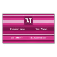 Bandes de monogramme fuchsia