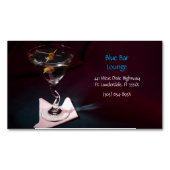 Carte De Visite Magnétique Bar & Salon Dark Red Martini (devant)