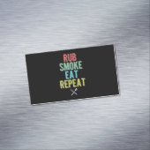 Carte De Visite Magnétique Barbecue BBBQ Grill Master Grilling Viande Fumeur (In Situ)