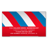 Carte De Visite Magnétique Barbershop (devant)