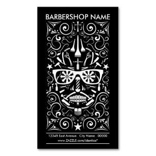 Carte De Visite Magnétique barbershop dia de los muertos
