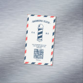 Carte De Visite Magnétique Barbier moderne Barber's pole coiffeur coiffeur (In Situ)