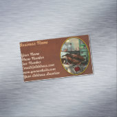 Carte De Visite Magnétique Barbier - Rasage - Coiffeur de Pennepacker 1942 (In Situ)