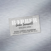 Carte De Visite Magnétique Barre gris industriel moderne (In Situ)