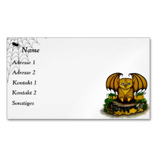 Carte De Visite Magnétique Bat d'Halloween mignonne