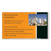 Carte De Visite Magnétique Bâtiments de grues Construction de bâtiments de l' (devant)