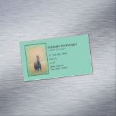 Carte De Visite Magnétique Bay Horse Standing (In Situ)