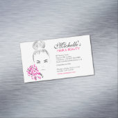 Carte De Visite Magnétique Beau marquage à chaud d'illustration de mode de (In Situ)