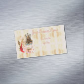 Carte De Visite Magnétique Beauté En Rose Et La Bête (In Situ)