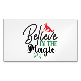 Carte De Visite Magnétique Believe in the Magic Magnetic Card