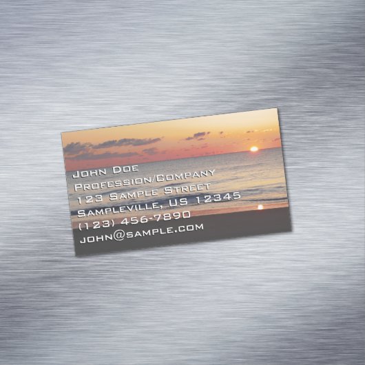 Carte De Visite Magnétique Bethany Beach Sunrise II (In Situ)