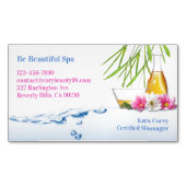 Carte De Visite Magnétique Bien-être naturel spa (devant)