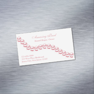 Carte De Visite Magnétique Bijoux Pearl
