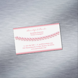 Carte De Visite Magnétique Bijoux Pearl