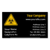 Carte De Visite Magnétique Biohazard icon (devant)