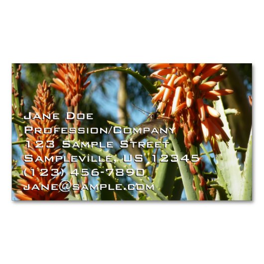 Carte De Visite Magnétique Black-Chinned Hummingbird in Flight (devant)