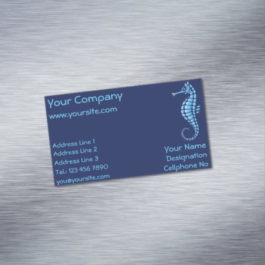 Carte De Visite Magnétique Bleu marin (In Situ)