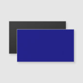 Carte de visite magnétique bleu marine (Devant / Derrière)