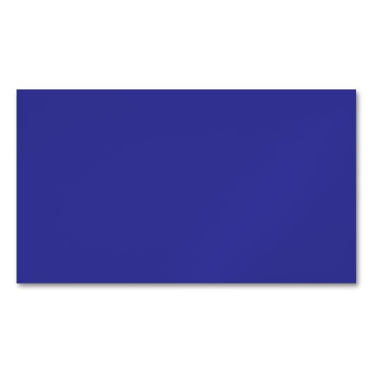 Carte De Visite Magnétique Bleu (pigment) (couleur solide) (devant)