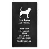 Carte De Visite Magnétique Bloodhound Silhouette Chien race verticale (devant Vertical)