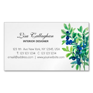 Carte De Visite Magnétique Blueberry