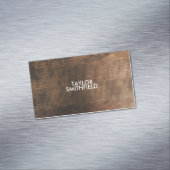 CARTE DE VISITE MAGNÉTIQUE BOIS RUSTIQUE (In Situ)